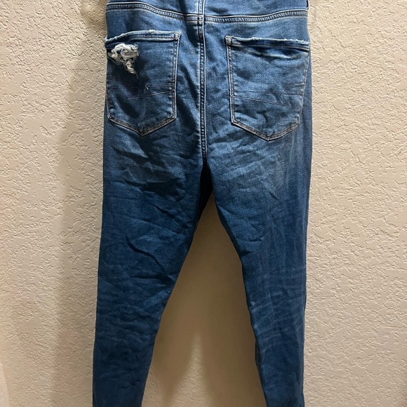 American Eagle Outfitters Ripped Blue Skinny Jeans - Picture 5 of 5